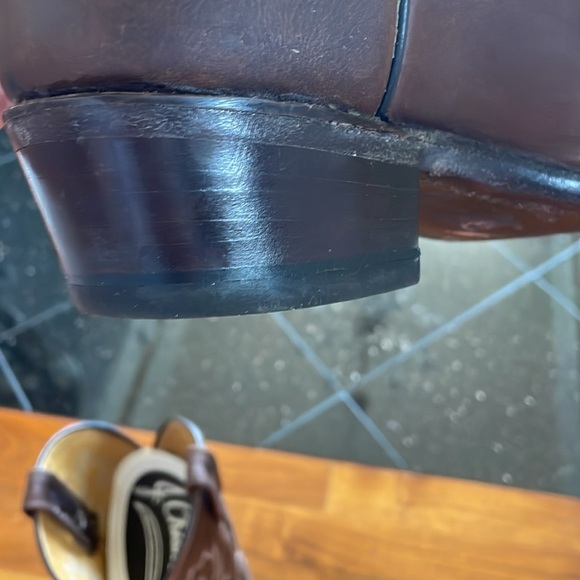 J.  Chisolm Size 8 Men’s Premium  Brown Cowboy Boots. - Picture 8 of 11